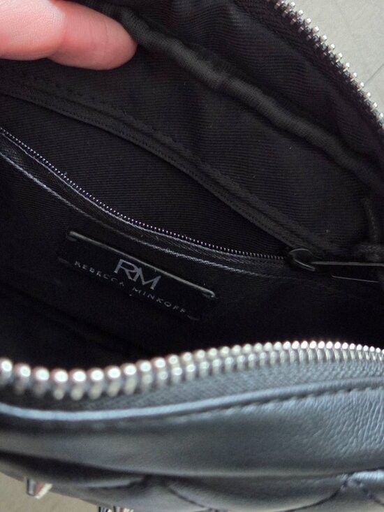 Rebecca Minkoff Diamond Quilt Studded Crossbody Bag - Picture 7 of 9